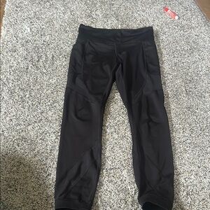 Black Athletic Leggings with pockets